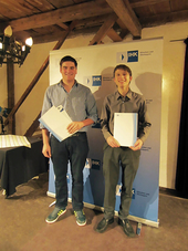Roman Neuner (links) und Marco Rohrseitz wurden von der IHK für IHre hervorragenden Ergebnisse geehrt.